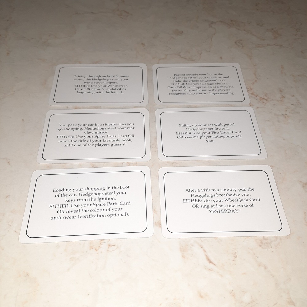 Hedgehogs Revenge Vintage Game Replacement Piece Cards - Picture 8 of 16